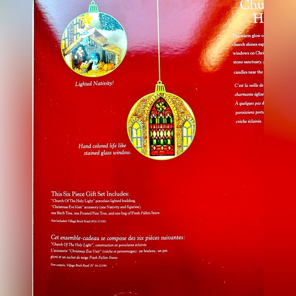 Dept 56 “Church of the Holy Night” Holiday Gift Set, Retired 2003, NWOT - Picture 7 of 7